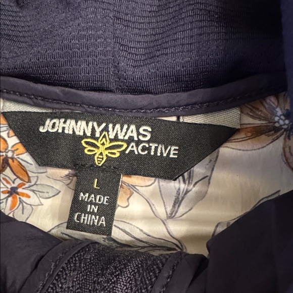 Johnny Was Active Betzy Floral Paisley Hooded Windbreaker, sz L - Picture 6 of 11